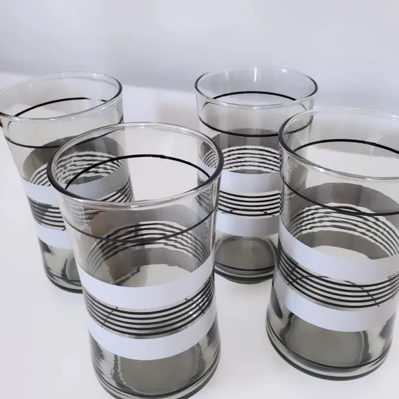 Vintage Libbey Bolero Smoke Glasses - Picture 3 of 3